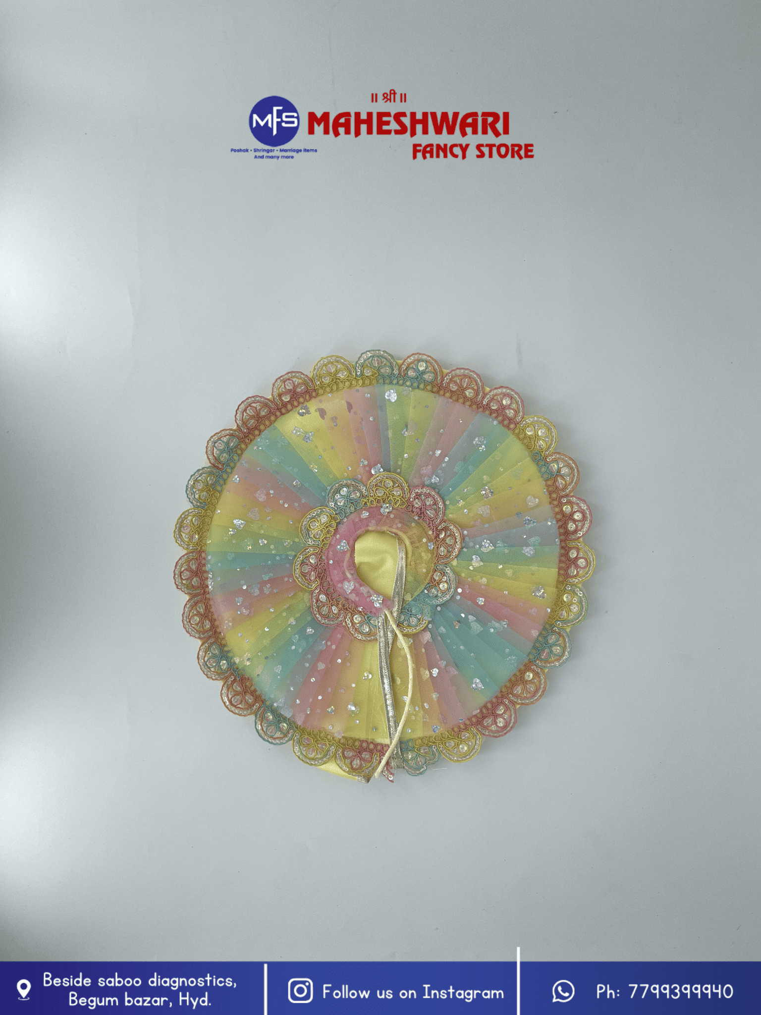 Maheshwari Fancy Store - Pastel Multicolour Poshak